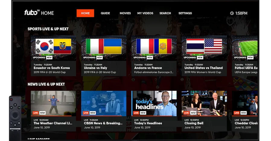 اکانت پرمیوم fuboTV پروفایل اختصاصی 3 تماشای آنلاین مسابقات ورزشی بی سانسور با اکانت fubo tv