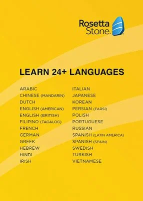 اکانت رزتااستون rosetta stone با 1 بار خرید مادام العمر 3 اکانت رزتااستون شامل چه زبان های میشه
