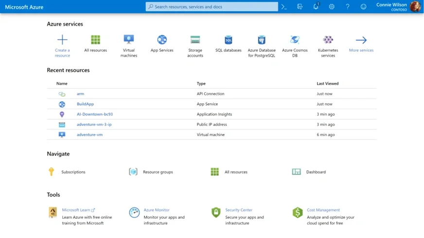 مایکروسافت آژور چیست؟ Microsoft Azure 3 کار با پنل آژور